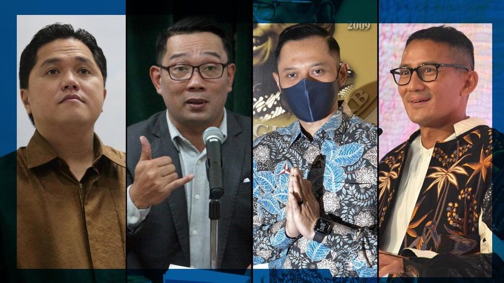 Daftar Cawapres Teratas Versi Survei IPI: Ridwan Kamil, Sandiaga, Erick Thohir dan AHY