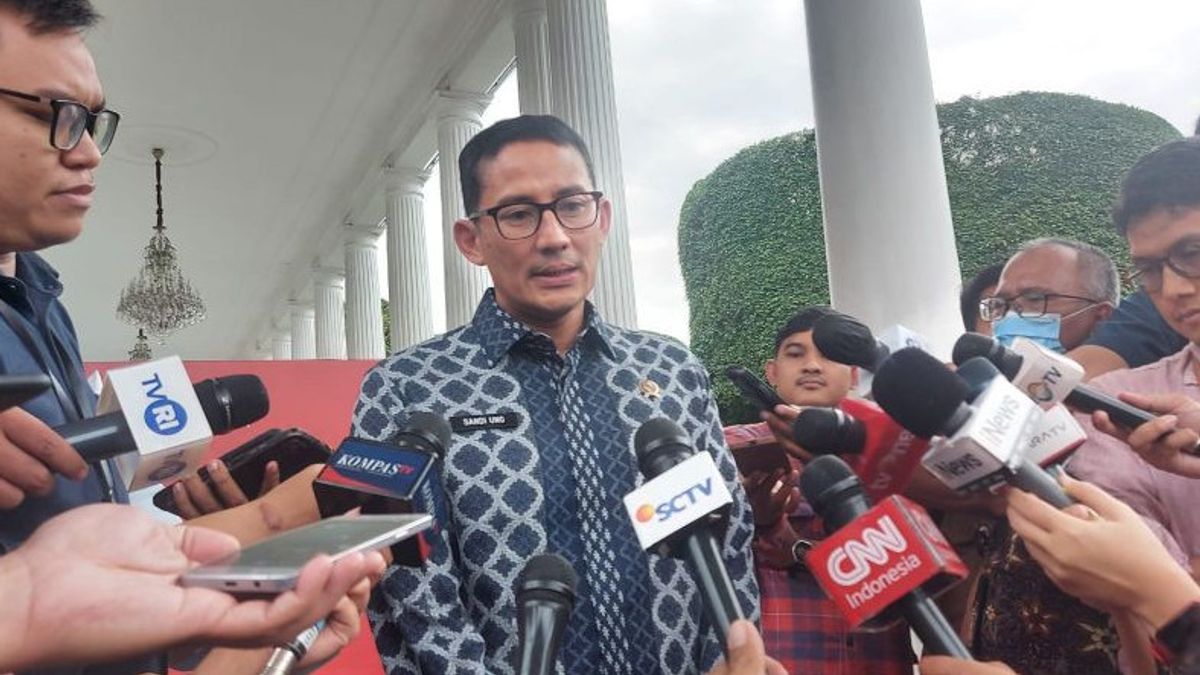 Sandiaga Akui Sempat Bahas Pemilu 2024 Saat Temui Jokowi di Istana