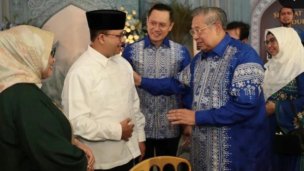 Anies Dapat Wejangan SBY Saat Silaturahmi Lebaran ke Rumah AHY