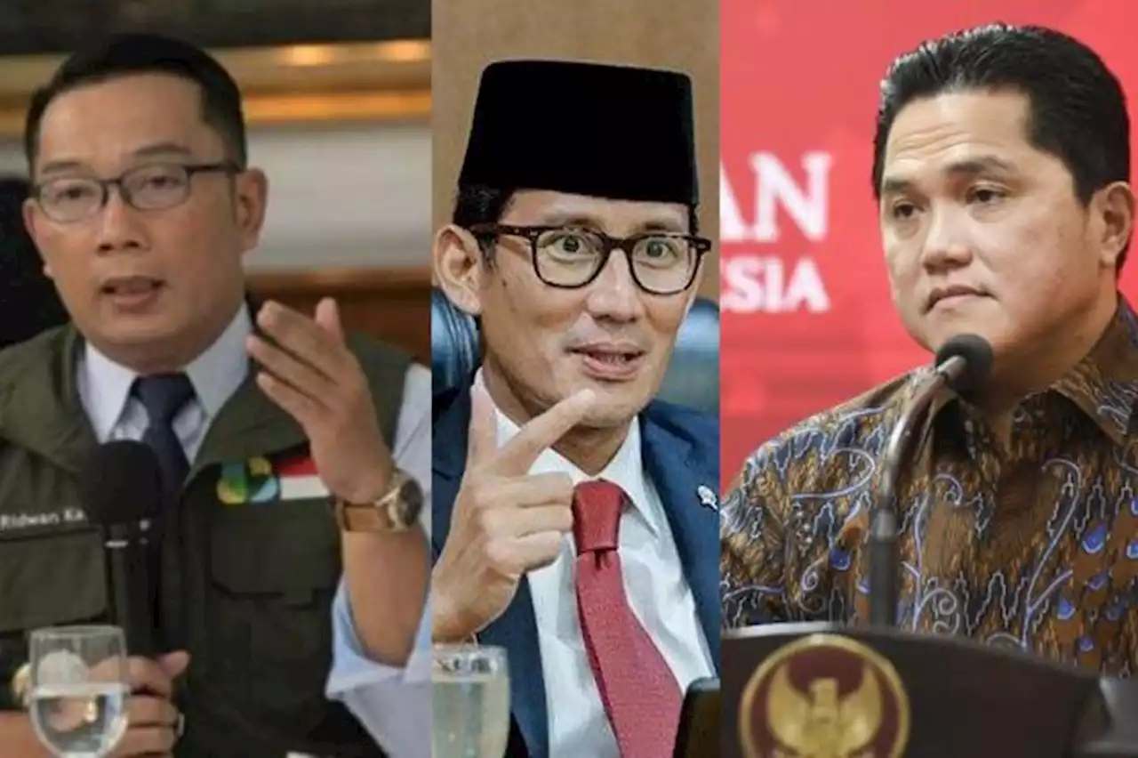 Hasil Survei Poltracking: Erick-Sandiaga-RK Pimpin Bursa Cawapres 2024