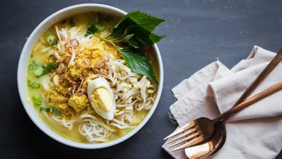 Resep Laksa Ayam Kampung, Pakai Sisa Ketupat Lebaran