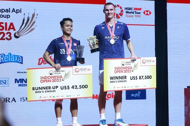 Usai Final Indonesia Open, Tangis Anthony Ginting Pecah