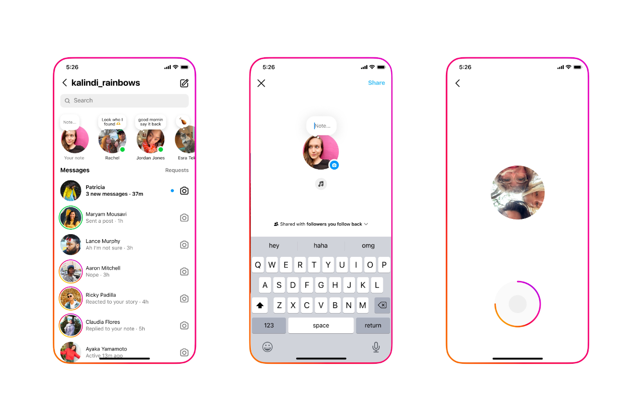Instagram Rilis Fitur Video 2 Detik di Notes