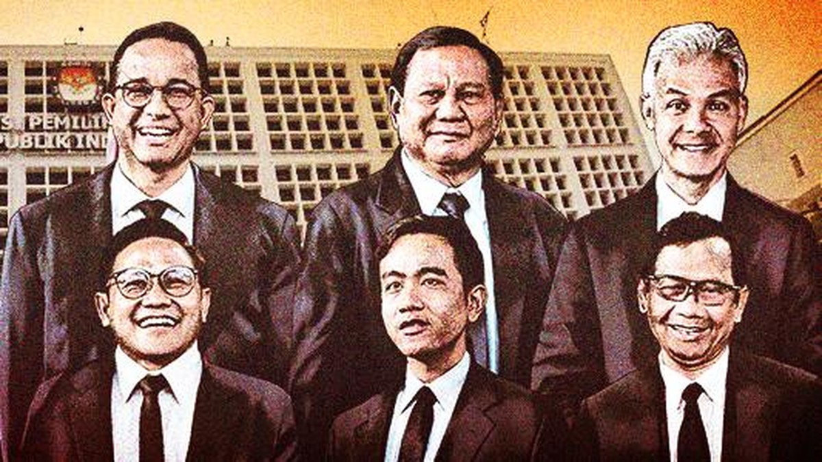Survei Teranyar PRC Dipimpin Prabowo-Gibran, Disusul AMIN lalu Ganjar-Mahfud