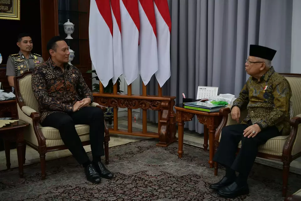 AHY Temui Wapres Ma’ruf Amin, Bahas Apa?