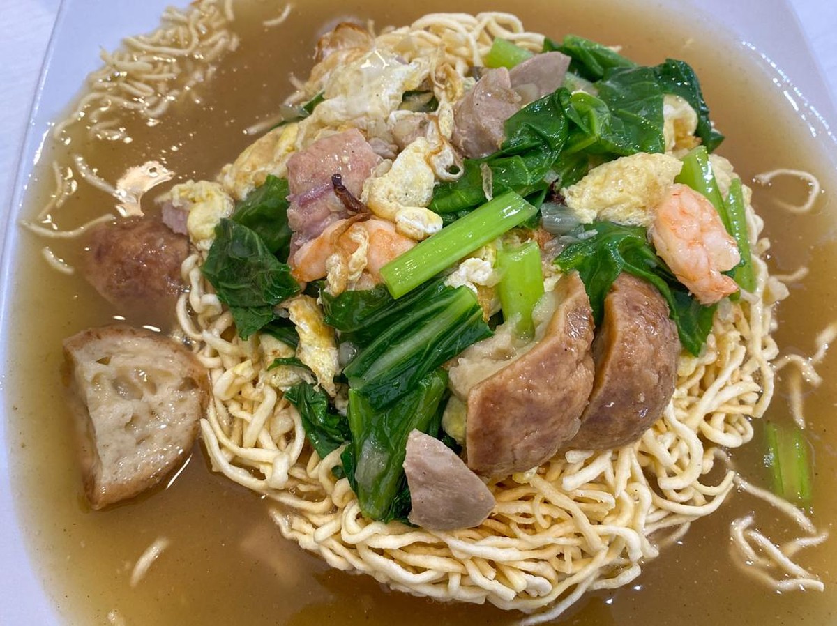 Resep Ifumie, Mie Garing dengan Siraman Bakso Kuah Kental