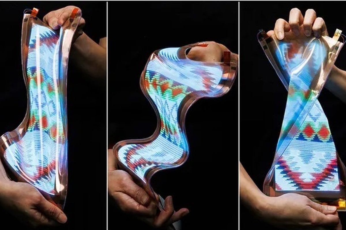 LG Pamerkan Layar Lentur, Mirip Karet Gelang