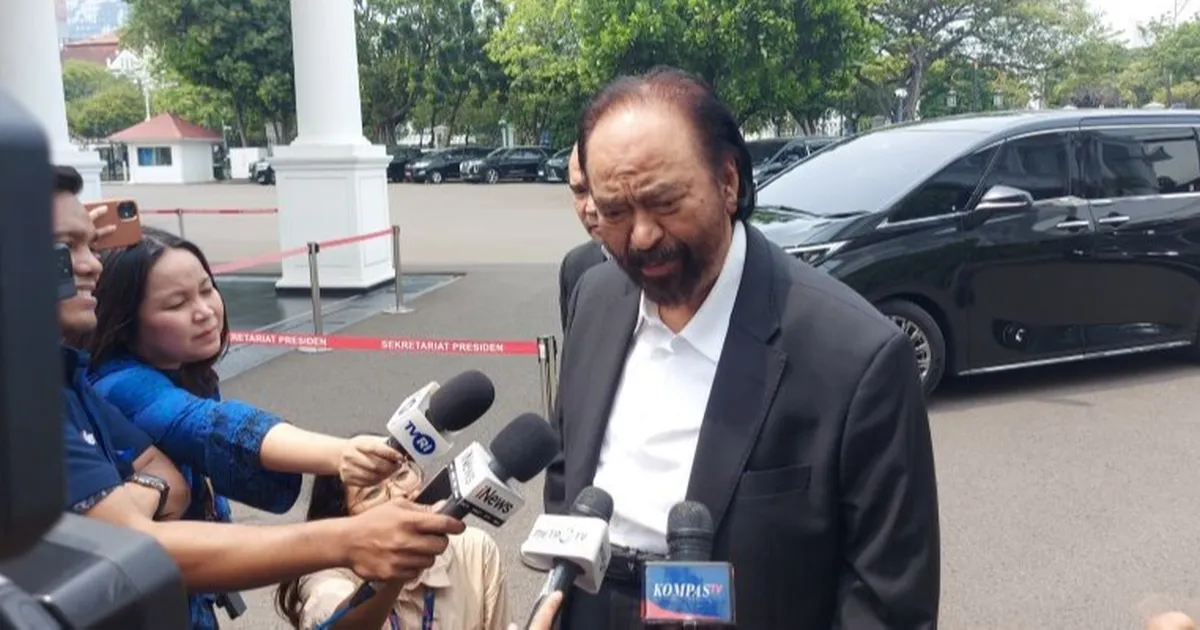 Kaget Tom Lembong Terjerat Korupsi, Surya Paloh: Mudah-mudahan Tak Ada Politisasi