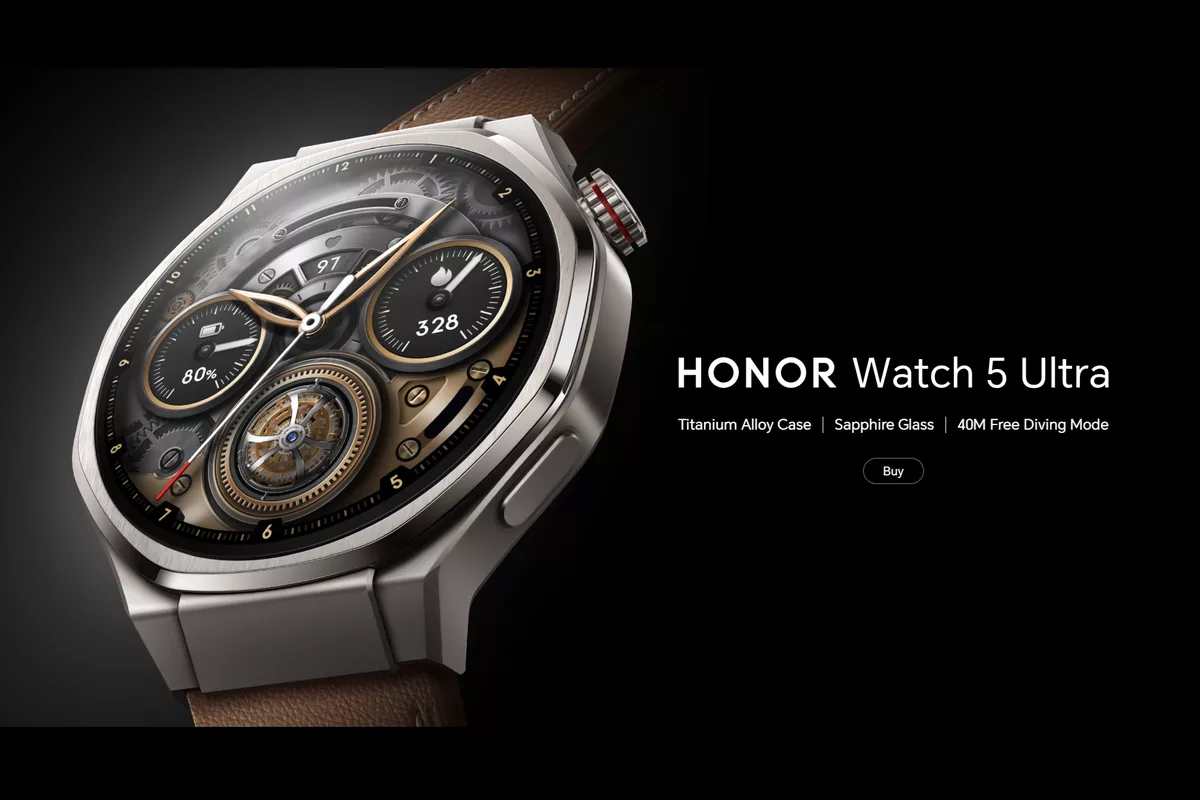 Honor Watch 5 Ultra, Bisa Dipakai Menyelam Hingga 40 Meter
