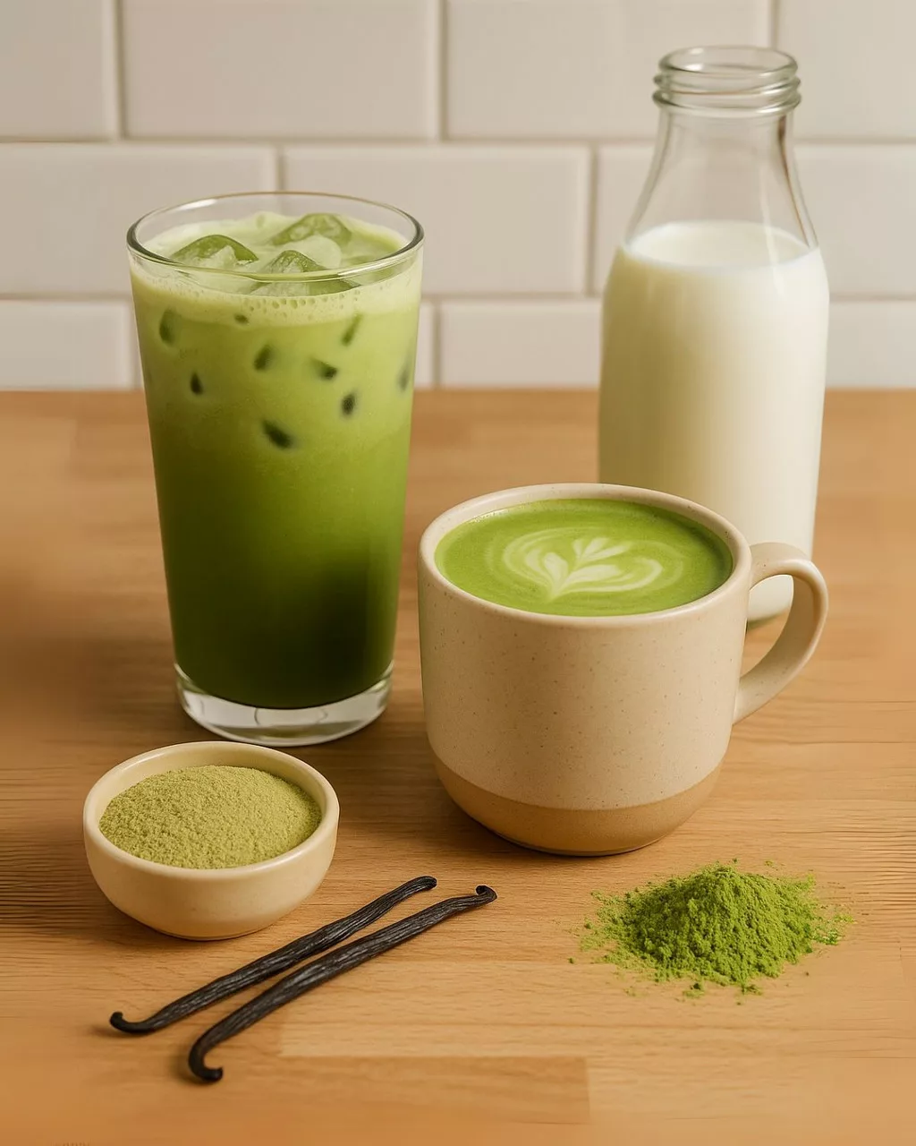 Resep Matcha Latte, Creamy ala Café