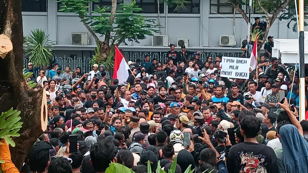 Ribuan Penambang di Babel Demo PT Timah, Protes Harga Beli hingga Satgas